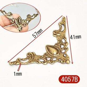 20 Stuks Metalen Hoeken Voor Boeken Scrapbooking Photo Albums 'S Hoekbeschermers Metalen Ambachten Diy Doos Decoratieve Protector Cover 4057B