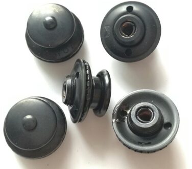 20 Stuks Owoz Drukknoop Bovenste Deel Met Bedieningsmechanisme Hoofd Zwart Verchroomd Messing Boot Canvas Convertible Auto Gitaar 8000015