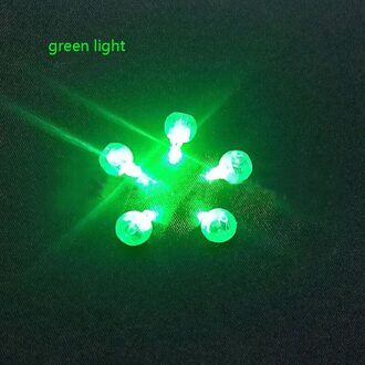 20 Stuks Ronde Gekleurde Led Rgb Flash Bal Lampen Ballon Verlichting Voor Lantaarn Kerst Bruiloft Partij Decoratie Partij Decoratie groen licht