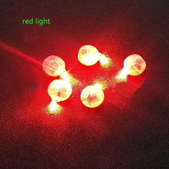 20 Stuks Ronde Gekleurde Led Rgb Flash Bal Lampen Ballon Verlichting Voor Lantaarn Kerst Bruiloft Partij Decoratie Partij Decoratie rood licht