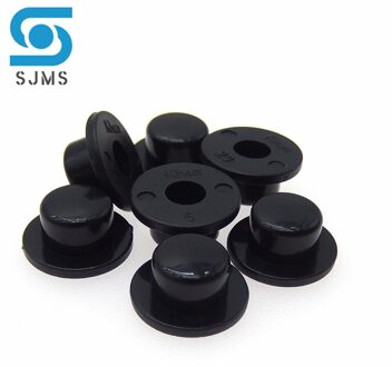 20 Stuks Silver Plating Tactile Drukknop Cap GJW101 Switch Knop Hoed 9.1*4.6Mm Binnenste Gat 3.4Mm voor 6*6 Mm Tact Micro Switch GJW101 zwart