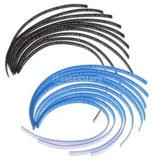 20 Stuks Tafeltennis Paddle Rand Tape Racket Side Spons Beschermen Tape Blauw + Zwart