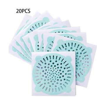 20 Stuks Wegwerp Haar Filter Zeef Sticker Badkamer Douche Drain Cover Netto Haar Stoppers Catchers Gootsteenzeefje Keuken Gereedschap 20 stk