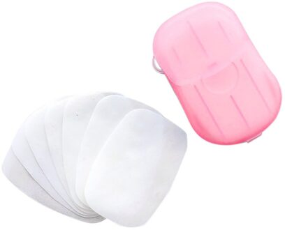 20 Stuks Wegwerp Hand Wassen Tablet Reizen Carry Wc Zeep Papier