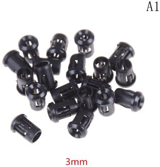 20 Stuks Zwart Plastic Lampvoeten Led Lamp Diode Houder Zwart Clip Bezel Socket Mount 3Mm/5Mm/8Mm/10Mm Beige