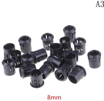 20 Stuks Zwart Plastic Lampvoeten Led Lamp Diode Houder Zwart Clip Bezel Socket Mount 3Mm/5Mm/8Mm/10Mm Blauw