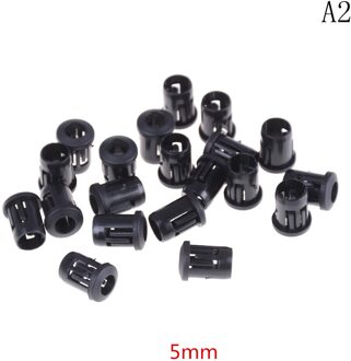 20 Stuks Zwart Plastic Lampvoeten Led Lamp Diode Houder Zwart Clip Bezel Socket Mount 3Mm/5Mm/8Mm/10Mm