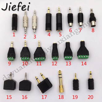 20 types of 3.5mm adapter Audio plug 1/8" 3.5mm male female to RCA 2.5mm 3.5mm 6.35mm AV CCTV mono stereo male female connector