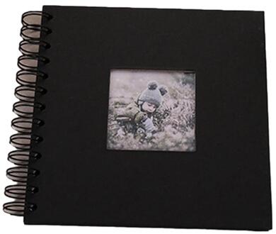 20 vellen Foto Plakboek Creatieve Eenvoudige Decoratieve Fotoalbum 6 INCH DIY Scrapbook voor Baby zwart