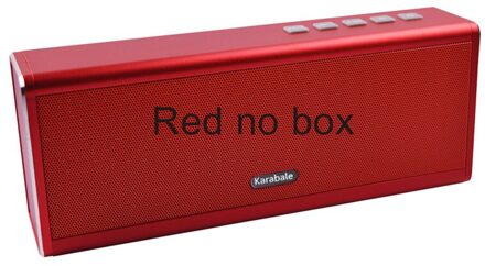 20 W Metalen Draadloze Bluetooth Speaker 4400 mAH Power Bank FM Radio Draagbare Super Bass Computer Auto Speaker PK Piple S5 BS-3 rood geen doos