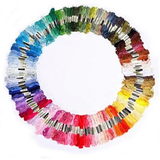 200/100/50 Vergelijkbare Dmc Kruissteek Katoen Borduurgaren Floss Naaien Strengen Craft 447 Kleuren Beschikbaar 100 Monochrome