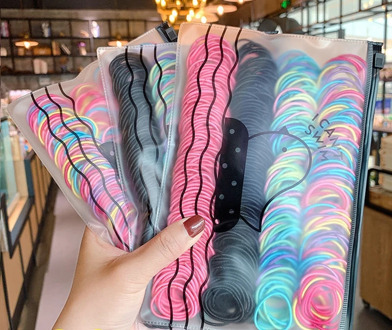 200/500pcs/Colorful Children's Hairpin Rubber Hair Tie Ponytail Holder Children's Hair Tie Rubber Bands Kids Hair Accessories