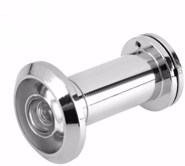200 Graden Brede Kijkhoek Kijkgaatje Security Deur Kijkers 14Mm Gat Verborgen Kijkgaatje Verstelbare Glazen Lens Hardware Gereedschap helder chroom