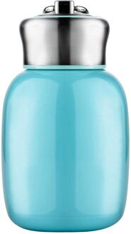 200 Ml Buik Cup Leuke Roestvrijstalen Vacuüm Cup Kids Warm Water Fles Thermische Koffie Mok Thermoskan Geïsoleerde #0206g10 Blauw