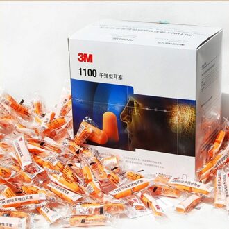 200 Paar Authentieke 3m1100 Foam Zachte Siliconen Oordopjes Ruisonderdrukking Norope Oordopjes Zwembeschermende Oorbeschermers