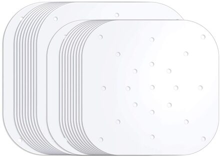 200 Pcs Air Friteuse Liners 7.5/8.5 Inch Lucht Friteuse Perkamentpapier Vierkante Stomen Papier Voor Lucht Friteuse Stomen mand