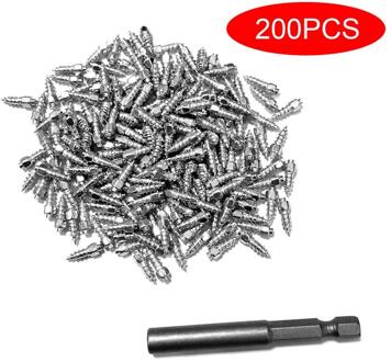 200 Pcs Antislip Wolfraam Stalen Nagels Wiel Nagels Duurzaam Tire Boltsbolts Voor Banden Premium Auto Atv Winter Emergency met mounting tip