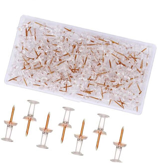 200 Stks/doos Rose Goud Zilver Push Pins Nagels Punaise Board Pins Tekening Foto Muur Studs Bevestigingsmiddelen Met Opbergdoos