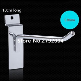 (200 Stks/pak) 10Cm Lengte 6Mm Diameter Anti-Diefstal Slat Muur Beveiliging Haken Voor Winkel