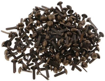 200 Stks/pak Mini Ronde Kop 4.5Mm Metalen Brad Paper Bevestiging Versieringen Voor Kids Card Making Scrapbooking Art Diy Ambachten bronzen