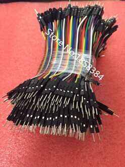 200 stks/partij 10 cm 2.54mm 1pin Man op Man jumper wire Dupont kabel