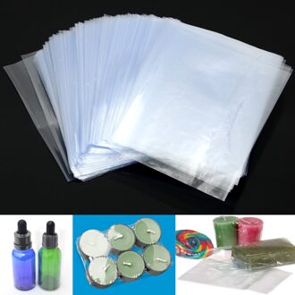 200 Stks/partij Plastic Wikkelfolie Voor 30Ml Fles Dropper Liquid Plastic Dropper Flessen Heat Seal Pvc Krimpfolie 87*110Mm