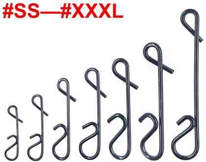 200 Stks/partij Roestvrij Vislijn Draad Vissen Connector Barrel Swivel Accessoires Snap Pin Zonder Knoop Tackle Tool Lokken Kit