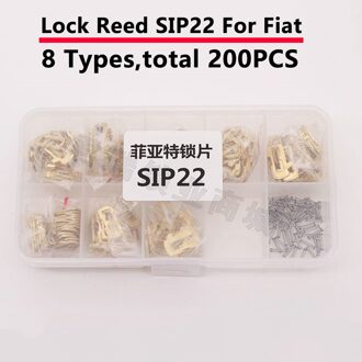 200 Stks/partij SIP22 Auto Lock Reparatie Kit Accessoires Auto Lock Reed SIP22 Lock Plaat Voor Fiat 8 Soorten Elk 20 stuks Met Sommige Lente