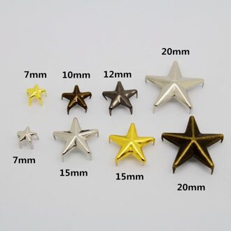 200 Stks/partij Ster Klauw Studs Klinknagel Zilver Of Antiek Brons 20mm Voor Naaien Kleding En Schoenen En Craft Diy
