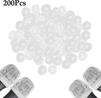 200 Stks/set Count Microfoon Hygiëne Cover Geur Verwijderen Wegwerp Mike Covers Microfoons Shield Micraphone Sokken Microfoons Mikes wit