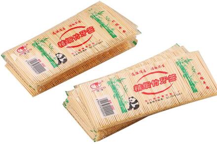 200 Stks/zak Bamboe Tandenstoker Wegwerp Hout Natuurlijke Bamboe Tandenstoker Voor Producten Voor Thuis Restaurant Hotel Tandenstokers Gereedschap