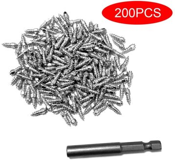 200 Stuks 4X12Mm Antislip Wolfraam Stalen Nagels Wiel Nagels Duurzaam Tire Boltsbolts Voor Banden premium Auto Atv Winter Emergency met mounting tip