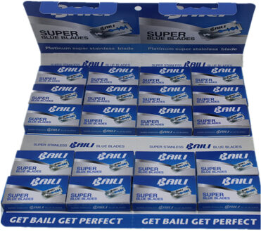 200 Telt Veiligheid Scheermesjes BaiLi Double Edge Blades Manual Scheerapparaat Blade Voor Mannen Scheren De Rasoir 10 pcs/ pack * 20