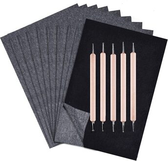 200 Vellen Graphite Papier Zwart Carbon Transfer (8.5X11.5 Inch)Tracing Papier Met 5 Pcs Stylussen wood Styluses