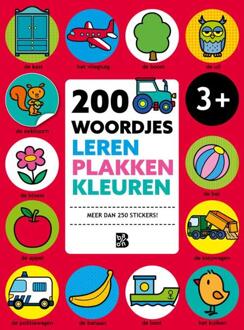 200 Woordjes Leren, Plakken En Kleuren - Speel- En Leerboeken (Bind-Up)