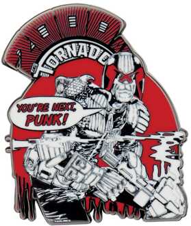 2000 AD Judge Dredd You’re Next Punk Pin Badge