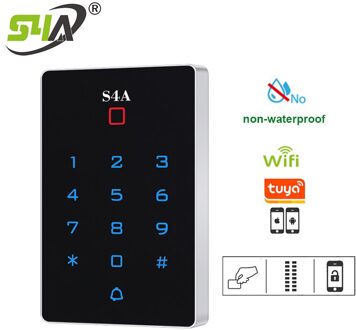 2000 Gebruikers Waterdichte Metalen Rfid Toegangscontrole Toetsenbord Touch Toetsenbord Met 10 Sleutelaanhangers Voor Rfid Deur Toegangscontrole Systeem T12 wifi