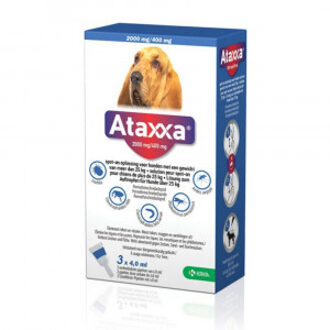 2000 mg/400 mg spot-on hond (vanaf 25 kg) 2 x 3 pipetten
