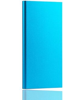 20000Mah Draagbare Ultra Slim Power Bank Telefoon Oplader Externe Polymeer Batterij Powerbank Power-Bank Voor Mobiele Telefoons blauw