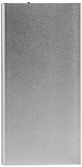 20000Mah Draagbare Ultra Slim Power Bank Telefoon Oplader Externe Polymeer Batterij Powerbank Power-Bank Voor Mobiele Telefoons zilver