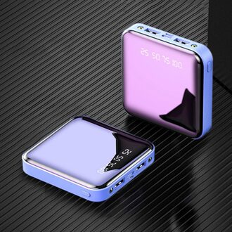 20000Mah Power Bank Draagbare Opladen Poverbank Led Externe Batterij Powerbank Voor Iphone Samsung Xiaomi Power Bank blauw