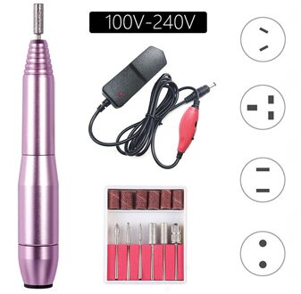 20000Rpm Electric Nail Boor Machine Manicure Pedicure Boor Set Linkerhand Nail Salon Boor Machine Nail Boor Polijstmachine 20000 2 manier Alloy