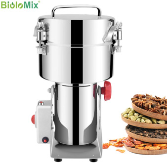 2000g Grains Spices Hebals Cereals Coffee Dry Food Grinder Miller Grinding Machine gristmill home medicine flour powder crusher
