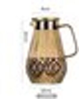 2000Ml Grote Capaciteit Hittebestendig Glas Theepot, Champagne Kleur Explosieveilige Kettlehousehold Sap Koffie Keuken Benodigdheden 1500ML