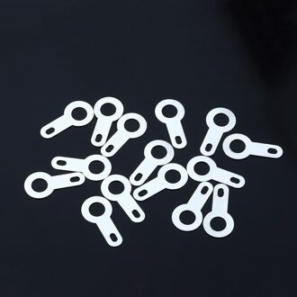 2000Pcs 3.2 Verzilverd Koper Enkele Kop Solderen Terminal Circular Weld Wasmachine Lassen Vel Solderen Lug