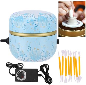 2000Rpm Machine Mini Elektrische Potter 'S Wiel Aardewerk Klei Diy Hulpmiddel Voor Volwassenen En Kinderen Met Een Lade Van keramische Art Gereedschap UK