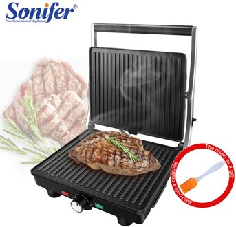 2000W Bbq Grill Keukenapparatuur Barbecue Machine Grill Elektrische Kookplaat Rookloze Gegrilde Vlees Pan 180 ° Opening Sonifer Au