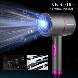 2000W Hair Dryer Professional Hair Dryer Salon Dryer Hot Cold Wind Blue Light Negative Ionic Blower Dry Electric Hairdryer 220V