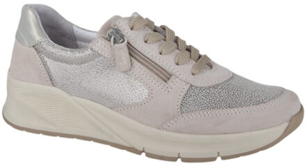 20010-400 dames veterschoenen sportief Beige - 40