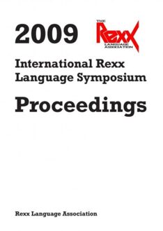 2009 International Rexx Language Symposium Proceedings - Rexx Language Association